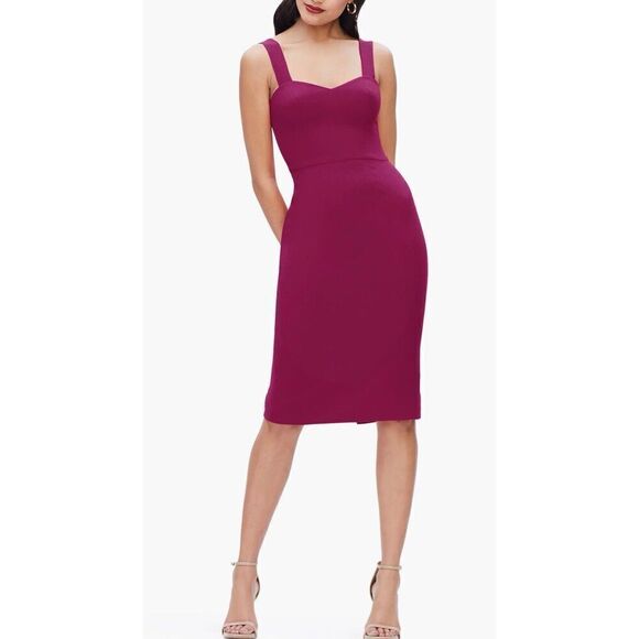 Dress The Population Nicole Sweetheart Neck Cocktail Dress Garnet. Size M. 15 - Picture 1 of 10